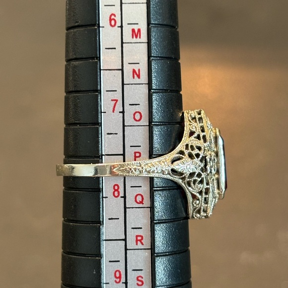 Stunning Vintage filigree 14 karat ring - Picture 5 of 8